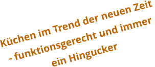 Küchen im Trend der neuen Zeit - funktionsgerecht und immer  ein Hingucker